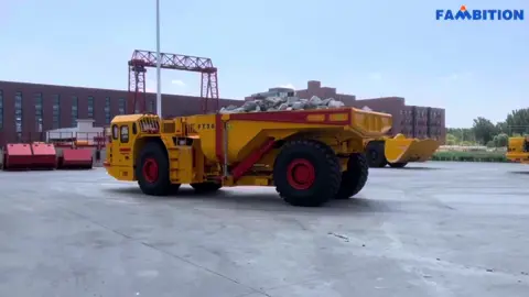FT30 Simulation Test Run Experience the power of Fambition’s FT30 underground mining truck during a simulation test run!  Built for underground heavy-duty transport, the FT30 boasts a rated load of 30 tons and showcases impressive stability and control in simulated mining conditions. Strong. Reliable. Ready for real mining. #Fambition  #UndergroundMining #MiningMachinery