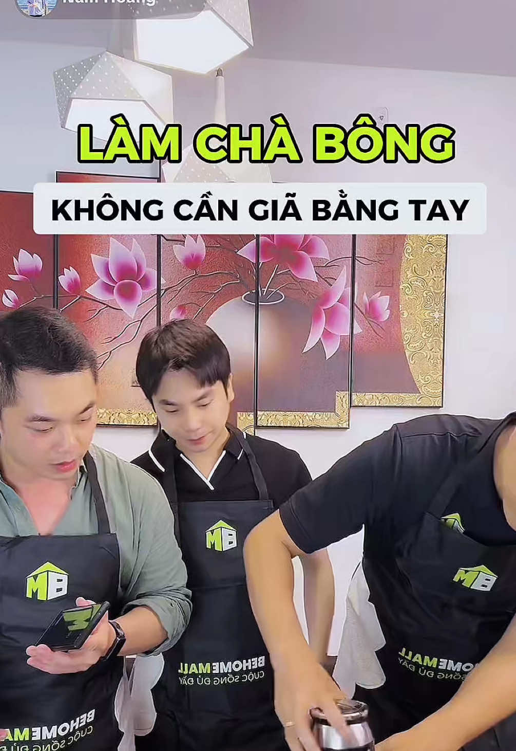 Làm chà bông chỉ mất 8 giây, không cần giã tay #behomemall #xuhuong #luoixaychuanyte #xaythitsieumin #namhoang  
