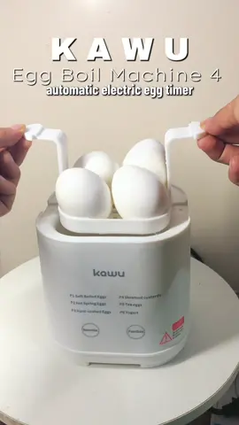 [Official] Kawu Egg Boil Machine 4 automatic electric egg timer. ✅✅✅ mas mapapadali ang pag boiled ng egg😍😍😍 #kawu #eggboil #machine #automaticmachine #electric 