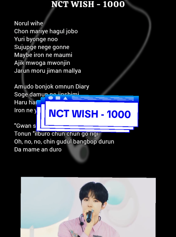 NCT WISH - 1000, Lyrics  #easylyrics #lirik #1000 #nctwish #nctzen 