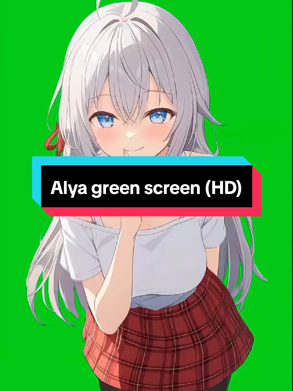 Alya green screen (QHD) 2K  . #fyp #anime #alya #greenscreen #animegreenscreen #mentahan 