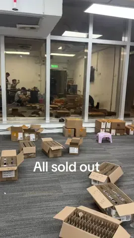 All stock sold out today