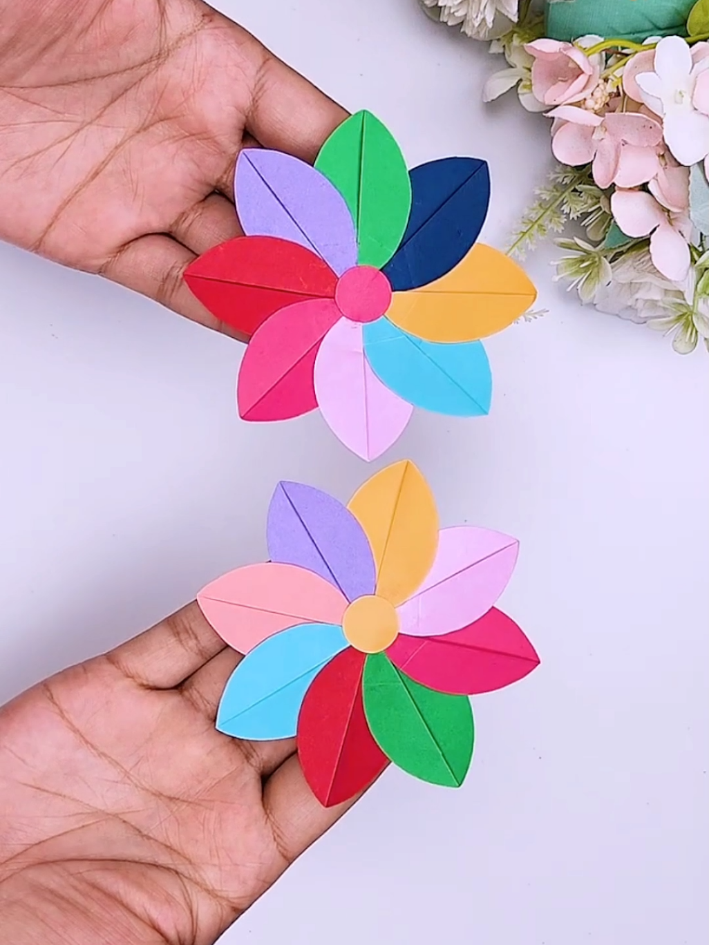 How to make a beautifull paper rose💕#foryou #foryoupagе #viral_video #viraltiktok #craft #fyp #fypageシ 