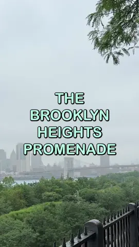 NYC Facts: The Brooklyn Heights Promenade is one of the best places in New York to take in the skyline. With a wide walkway, benches, and open views of lower Manhattan, it’s been a favorite for locals and visitors for generations. #BrooklynHeightsPromenade #BrooklynHeights  #NYFactExchange