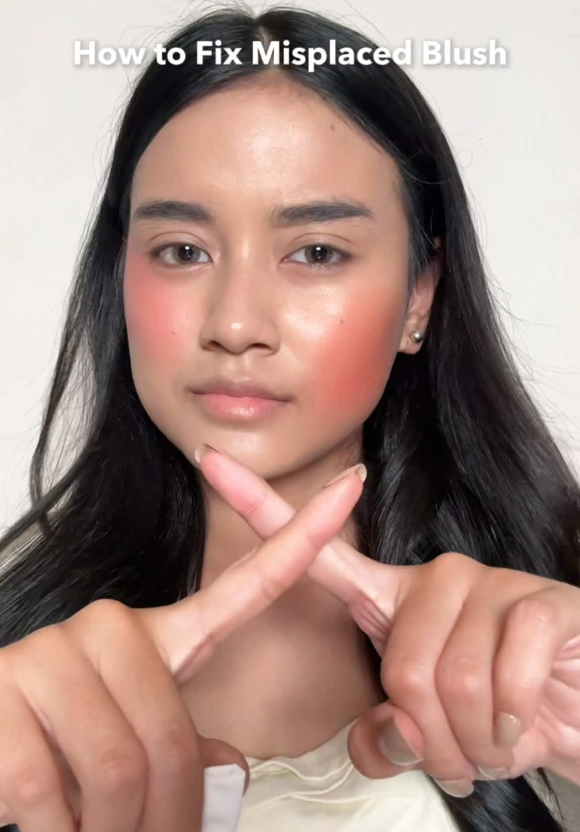 Hacks andalan Minmop kalau salah apply blush🥰