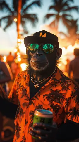 Let’s dance together😎 #monkey #tiktoklive #vibes #funny #Summer #livingmybestlife #fyp 