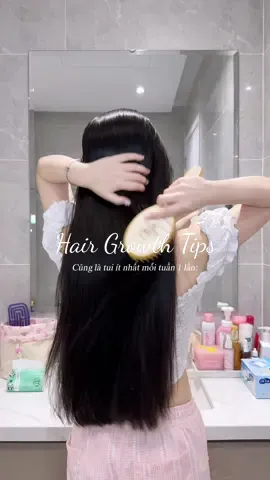 Routine giúo tóc mọc khoẻ, mọc tốt và nhanh dài của Chip 🥰💕 ngoài ra thì việc ăn uống lành mạnh và giữ cho bản thân luôn thoải mái, ko bị căng thẳng cũng rất qtrong nè  #hairtok #haircare #haircareroutine #hairgrowth #hairtips #hairtransformation #hairoiling #chamsoctoc #duongtoc #goctocdep #goclamdep #reviewlamdep #tocdep #foryou 