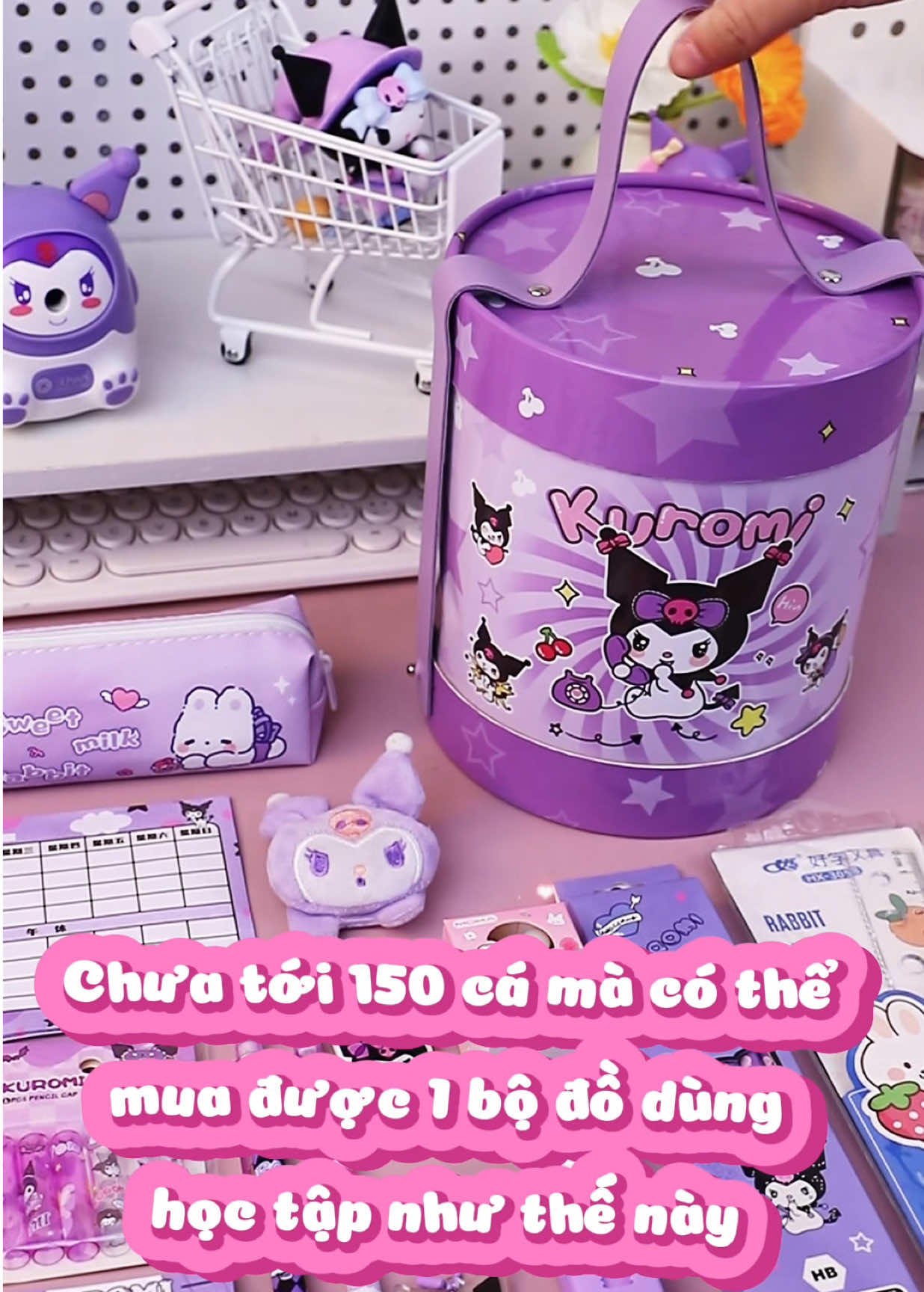🎒 Bộ Đồ Dùng Học Tập Siêu Cưng – Kuromi, Capybara, Melody & Phi Hành Gia 🪐✨ Cả thế giới cute thu nhỏ trong 1 set học tập! 💜🧸🐹👩‍🚀 #SetHocTapCute #Kuromi #MyMelody #Capybara #PhiHanhGia #DoDungHocTap #CuteStationery #TikTokShop #BackToSchool #DoHocTapDep #HocTapSangTao