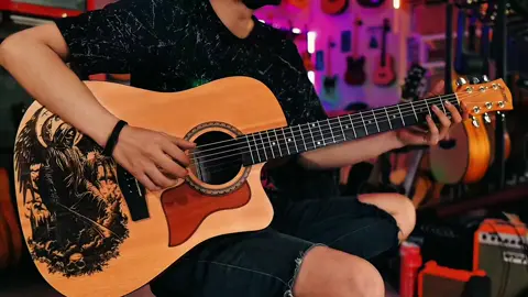 So far awaaay 🥀 Dluxe Dw110 TransAcoustic 🎸 #fyp #fingerstyle #guitarcover #intro #avengedsevenfold #a7x #sofaraway 