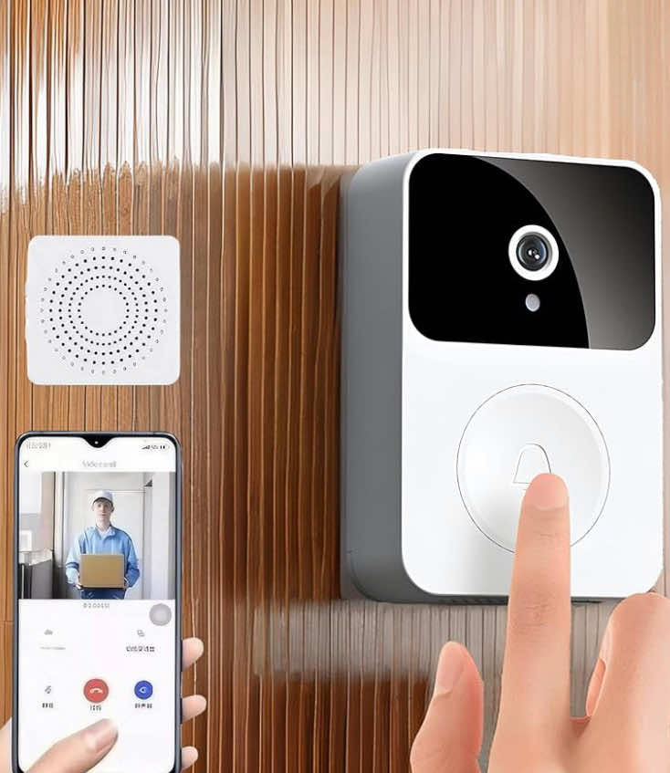 Campainha Wi-Fi, com vídeo Porteiro. #casa #segurança #protecao 