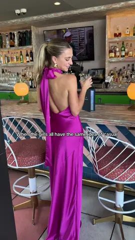 Girls were ✨aligned✨ #weddingguestdress #summerwedding #satindress 