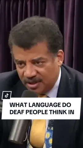 What language do deaf people think in? 🤔 - - - - #science #viralvideos #mindblown #neildegrassetyson #deaf 
