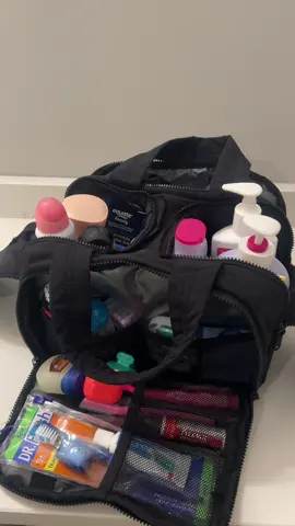 this bag is gonna fit everything you need and then some! #travel #travelessentials #toiletrybag #bagsmart #traveltiktok #organization #tiktokshop #sale 