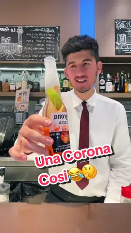 Come bere una Birra Corona pure in casa🤩 #ballkanikogin 