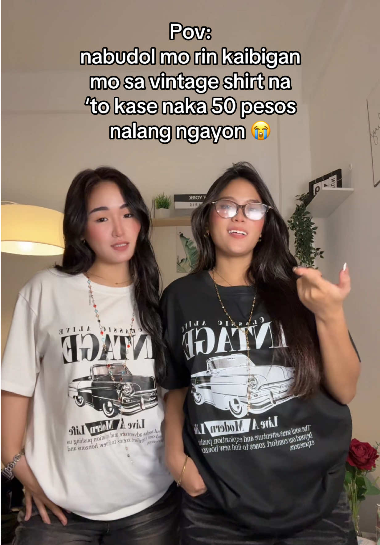 Kaibigan mong nabudol dahil nag sale 🥹 #vintageshirt #viralvideo #oversizedshirt #fashiontiktok 