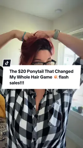 Not me faking a good hair day with a $20 ponytail 🤭 This clip-in took seconds and gave me all the volume + length I needed. I’m in “orange ginger” and obsessed 🔥 #hairhack #ponytailextension #beautyfinds #hairtok #lazyhairsolution #dealsforyoudays