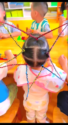 Cutest Kiddo in Kindergarten! 👧 #Kids #Hairstyle #Cuteness 