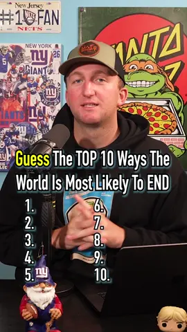 Top 10 Ways The World Is Most Likely To End! #fyp #top10 #world #guessinggame #war 