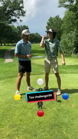 Tee challenge ⛳️ @Thomas Malacky #golftok 