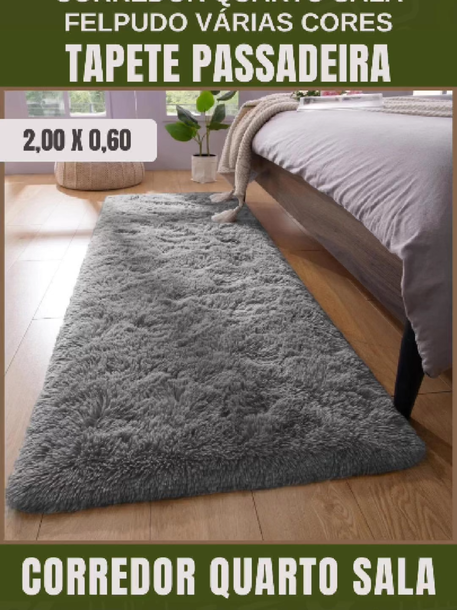 👉 Transforme o visual da sua casa com essa passadeira felpuda incrível! 🏡✨ Ideal para corredor, sala ou quarto! ✅ Tamanho: 2,00 x 0,60m ✅ Super macia ✅ Várias cores pra combinar com sua decoração 😍 👉 Link na bio pra garantir a sua com desconto! #Tapete #Passadeira #DecoracaoCasa #CasaOrganizada #decoração