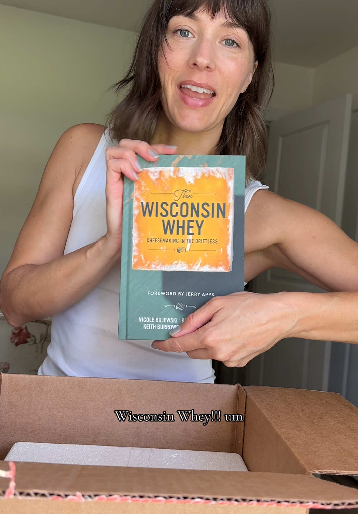 When I say I am a Curd Nerd, there is HEAVY emphasis on the nerd part. Wisconsin Whey is a book all about cheese making in the heart-breaking beautiful Driftless Region of Wisco, and I got a nice assortment of cheeses to accompany it 🥹 #wisconsincheck #cheese #cheeselover #cheesetok 