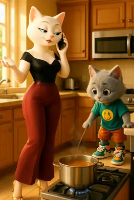 Emotional Story of a Cat Mom, Cat Dad & Their Lost Kitten #emotionalstory #kucingtiktok #catstory #aicat #meoww #gatotriste 