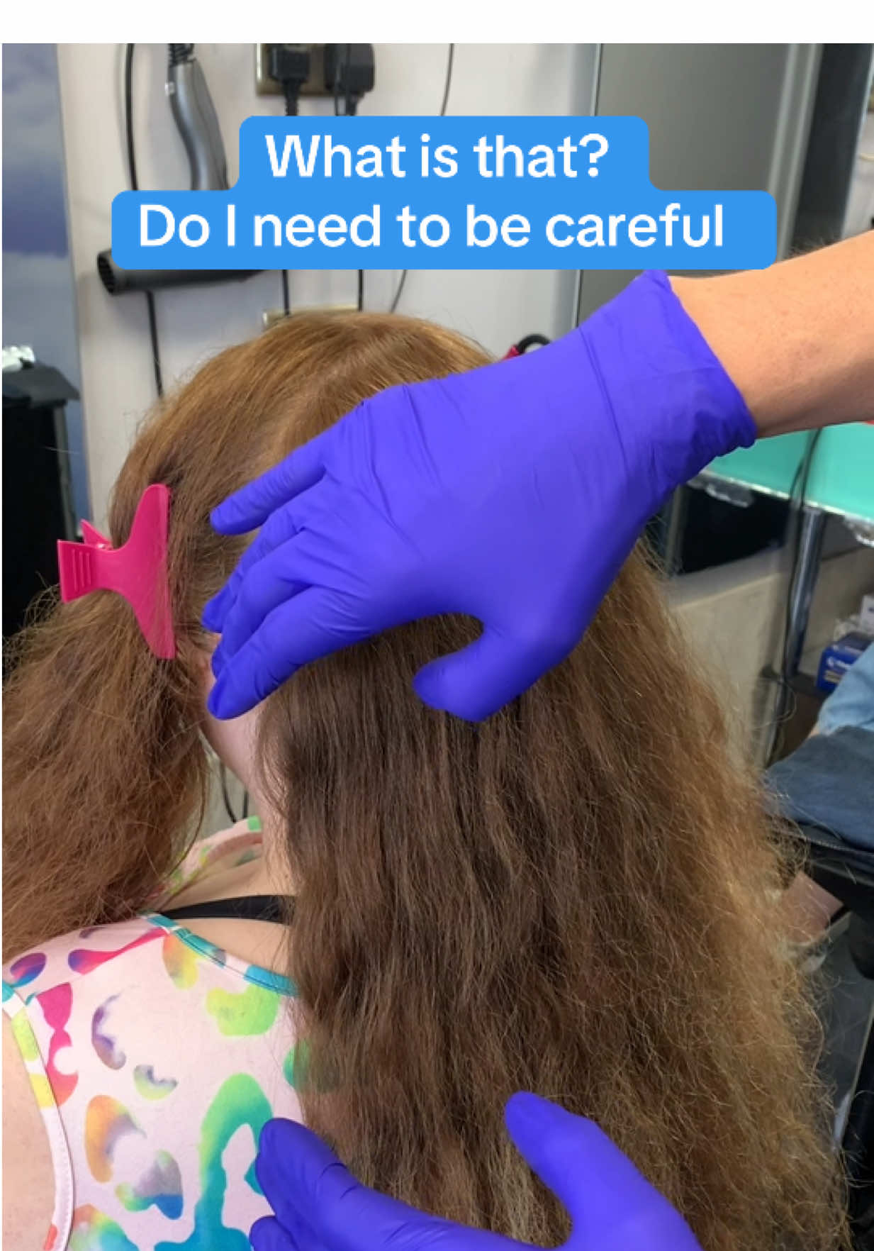 Clients with some form of skin conditions can also have the treatment, we take extra care when it comes to sensitive skin or areas of the head #hair #keratin #curly #hairtok #ginger 