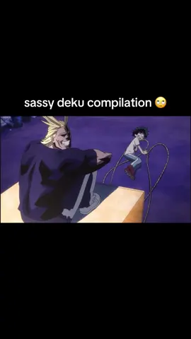 someone requested i do sassy izuku next so this is the best clips i could find… #mha #myheroacademia #deku #izukumidoriya #anime 