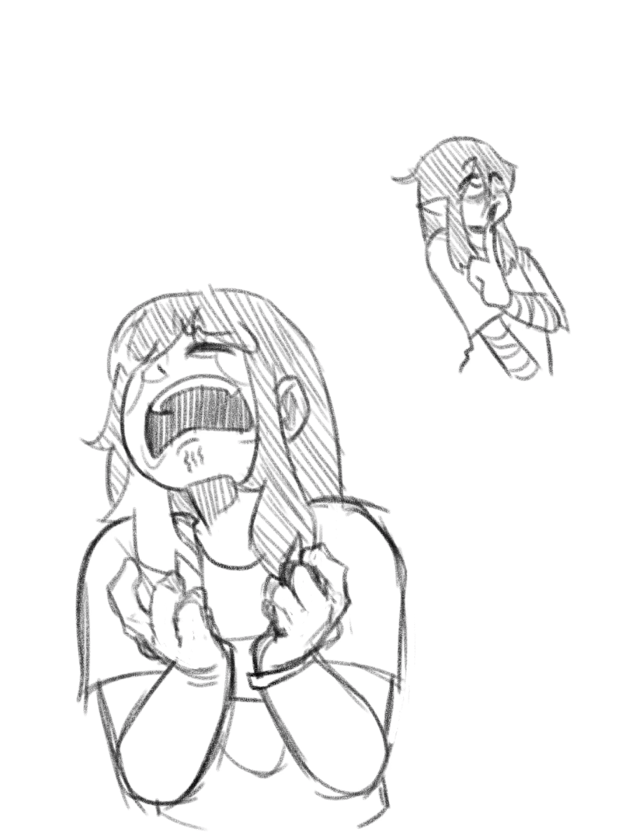 she says i am evil and incapable of happiness.  #mhaoc #originalcharacter #art #krita #Siblings #angst 