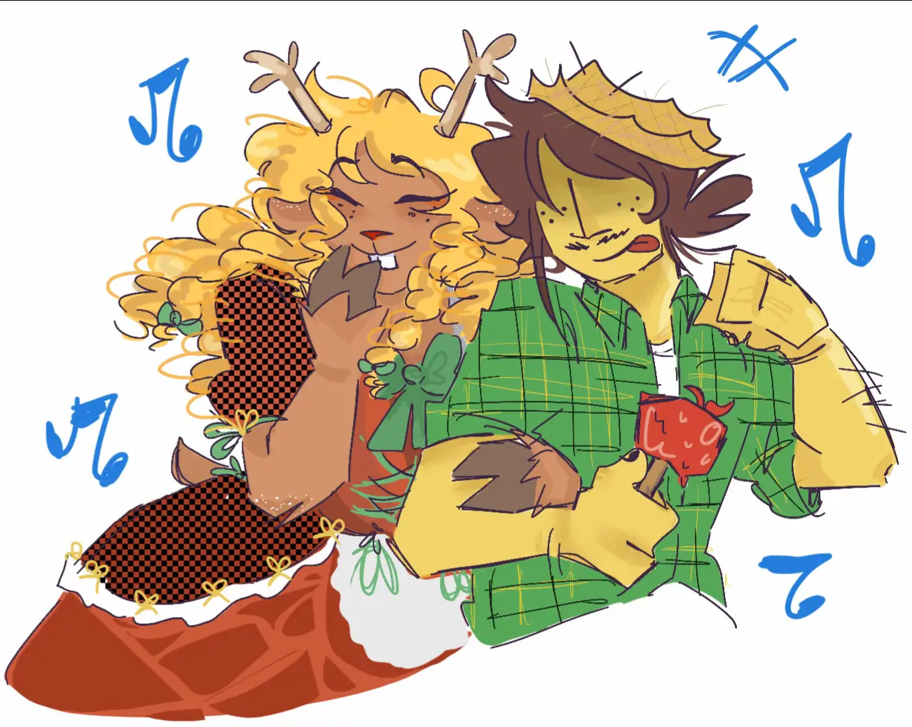 Tinha que fazer a Noelle e Kris dançando quadrilha pra sobreviver😔  A música só combina pros 3 primeiros desenhos KKKKKKKKKK  #deltarune #krisdeltarune #fanart #susiedeltarune #ralseideltarune #noelledeltarune #berdlydeltarune #suselle #undertaleau #deltarunechapter2 #fyppppppppppppppppppppppp #f 