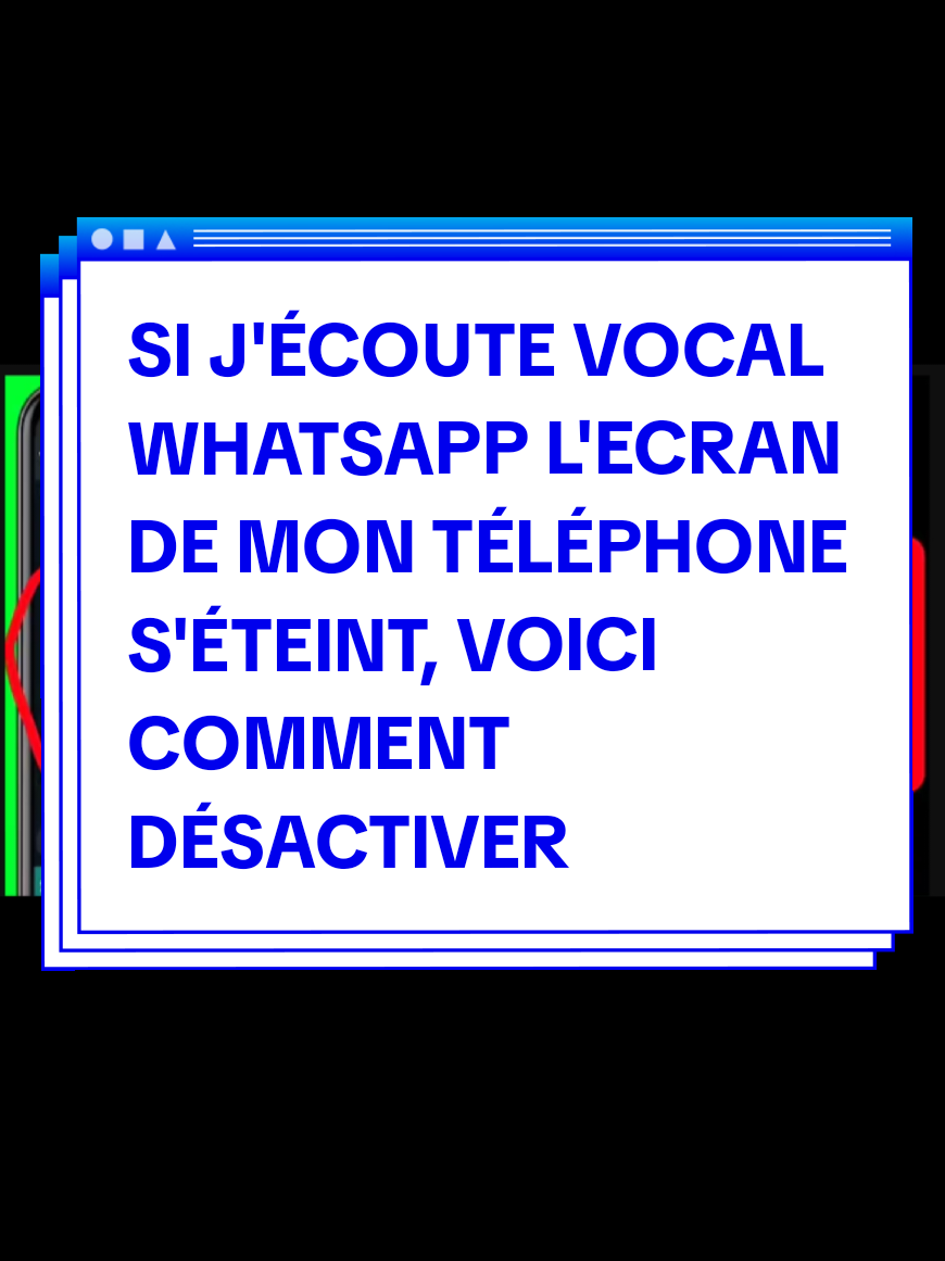 Si j'écoute vocal WhatsApp l'écran s'éteint, Voici comment désactiver #desactiver_ecraneteint #vocal_whatsapp #discussion_whatsapp 