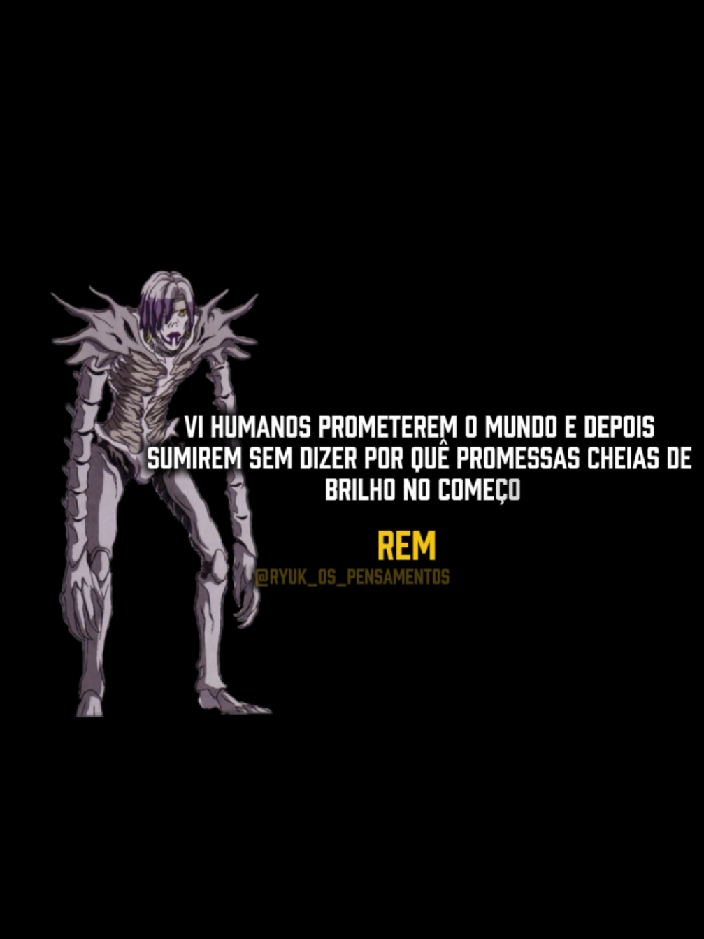 #DeathNote #Reflexões #Rem 