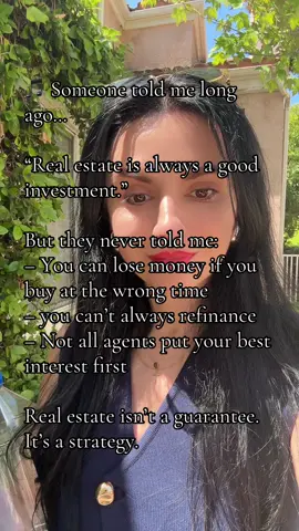 “Real estate is always a good investment”—that’s what they told me. But here’s what they didn’t say… 👇🏡💰 ✅ You don’t make money when you sell—you often make it when you BUY. ✅ Not every property appreciates the same. ✅ Not every real estate agent has your best interest in mind. ✅ Refinancing isn’t always an option—you still have to qualify and have equity. Buying a home is one of the biggest financial decisions of your life. Don’t rush. Don’t just “trust the process.” Do your homework. Ask better questions. And don’t let anyone pressure you into overpaying. 🛑 🎯 This market rewards smart buyers. Be one of them.  #realestatetips #homebuyingtips #realestatetok #refinanceadvice #fyp