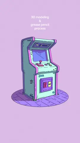 mixing 3d and 2d in blender 🫠 #blender #3dmodeling #3d #greasepencil #3d #art #3dart
