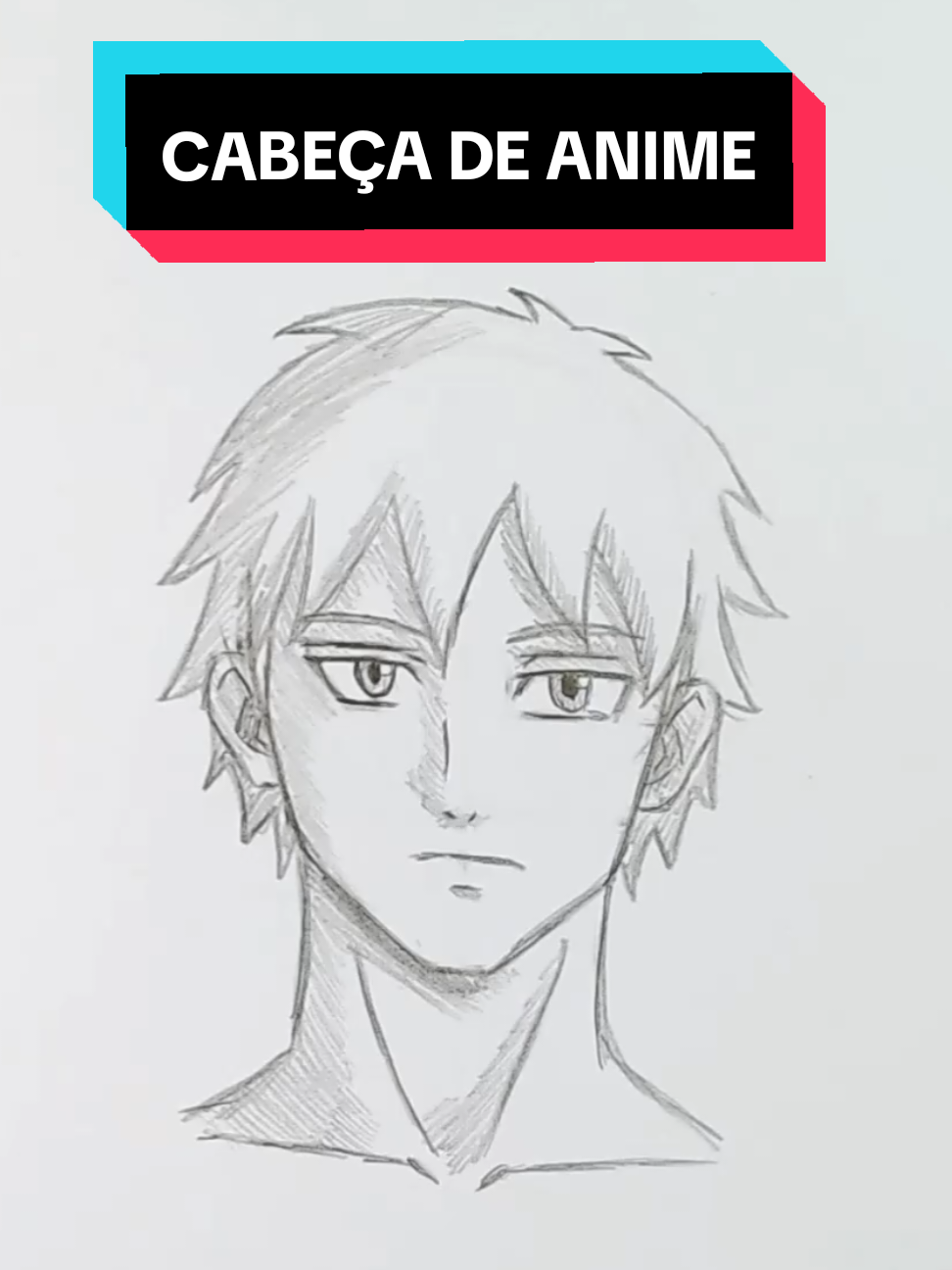 Como Desenhar Cabeça de Anime de Frente! #comodesenhar #anime #personagem 