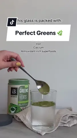 The perfect glass of greens—made simple. Perfect Greens gives you everything you want, and nothing you don’t. 🌿 Over 7g of organic greens 🌿 Whole, young grasses 🌿 Natural fibre 🌿 Magnesium, B vitamins, Iron, and Calcium 🌿 Antioxidant-rich superfoods 🇨🇦 Made with care in Canada ❌ No stevia or added sweeteners ❌ No fillers or additives ❌ No synthetic nutrients Nourish your body naturally. Find your Perfect Greens at https://botanicahealth.com/collection-types/perfect-greens/    ...   #BotanicaHealth #PerfectGreens #HealthBenefits #SummerEssentials #SummerWellness #GreensRecipe #GreensPowder