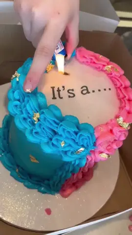 My first burn away cake!! Bet you won’t guess what it is🫣         Since I need to make an edit.. I KNOW it’s not grammatically correct! Client wanted it to LOOK like a gender reveal. If I put “An” it would give away the fact that it’s actually not a gender reveal. Y’all calm down now🥴🤣#cake #burnawaycakes #homebaker #sahm #cakedecorating #autismawareness 