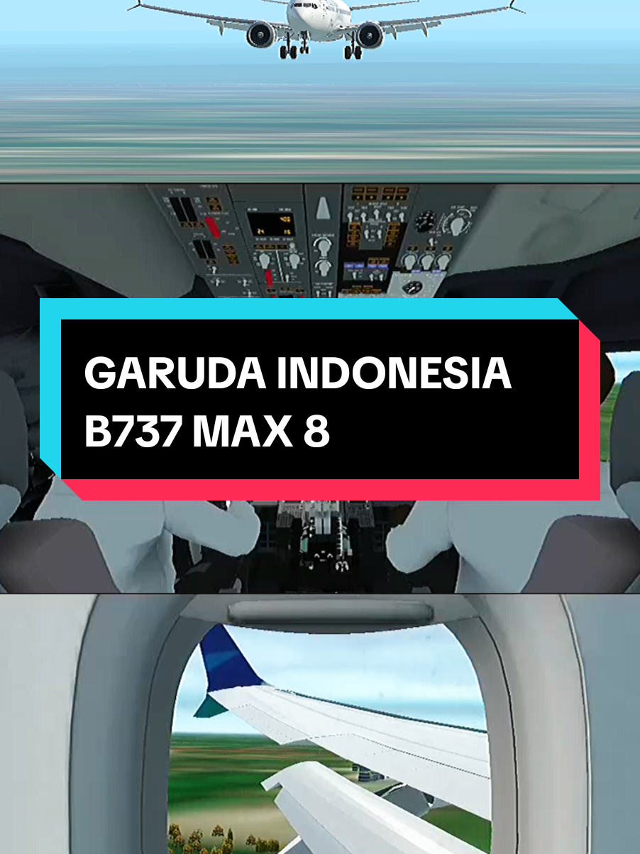 Rate Landing ?/10 #garudaindonesia #rfsflightsimulator #boeing #avgeek #contentcreatorinsights #followdong #4upage #fypシ゚viral 
