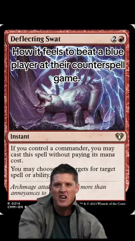 Deflecting swat is an amazing card and belongs in every red deck #mtg #mtgcards #mtgcommander #magicthegathering #mtgtiktok #CapCut 