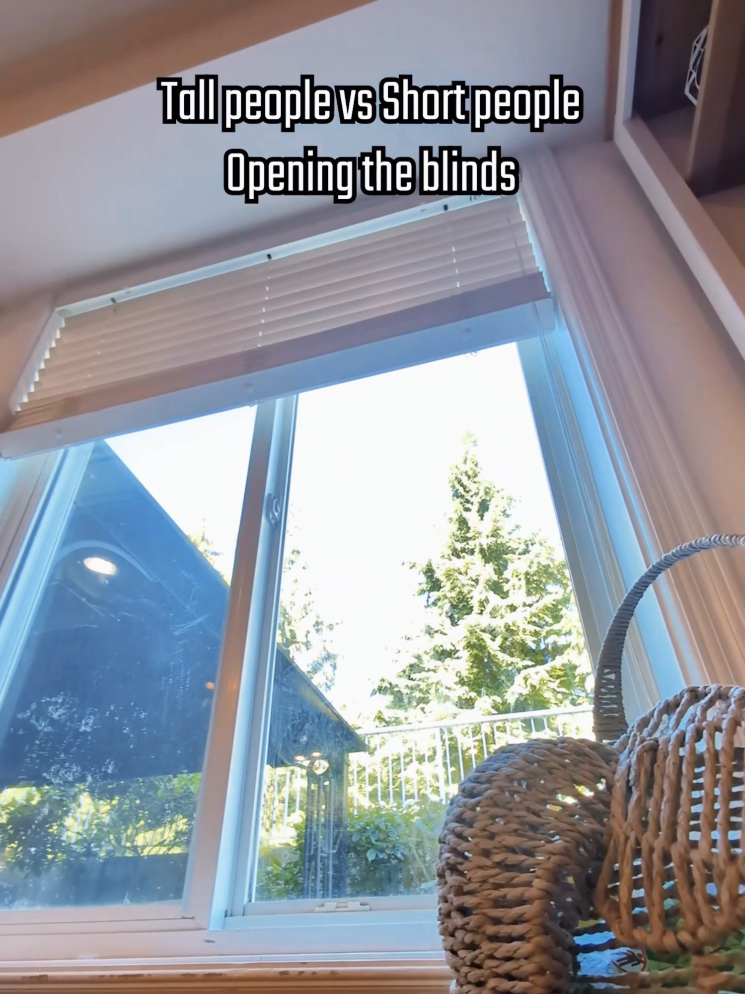 Tall people vs Short people: Opening the Blinds #fyp #relatable #truth #fypシ゚ #funny