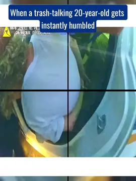 When a trash-talking 20-year-old gets instantly humbled #cops #copsoftiktok 