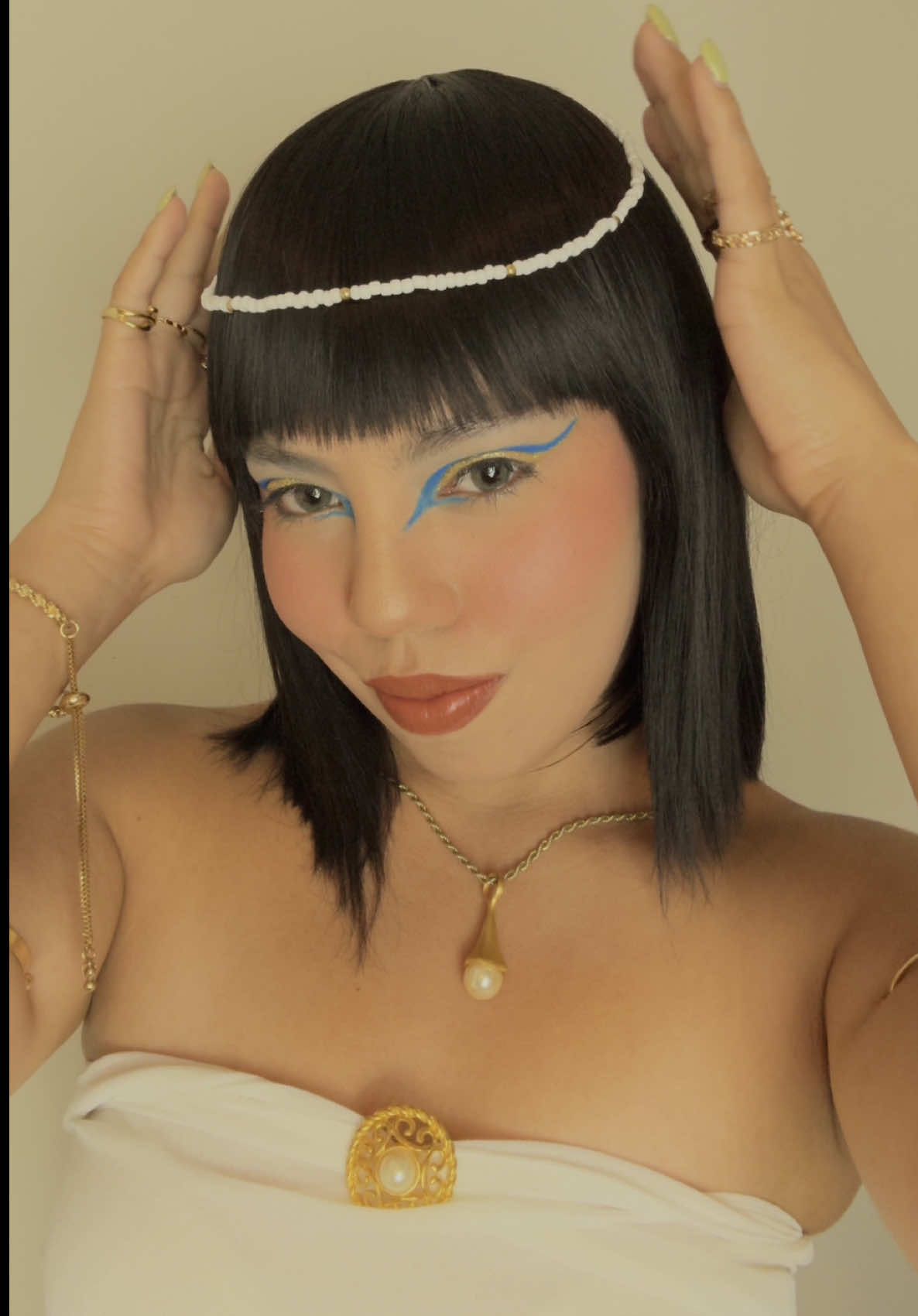 Hoy me convertí en Cleopatra. ✨  #cleopatratrend 