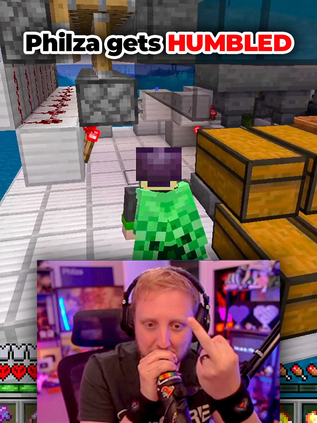 Philza gets HUMBLED #philza #philzaclips #philzaqsmp #qsmp