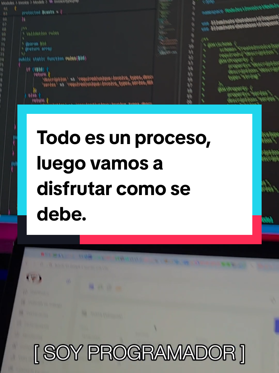 Todo es un proceso Programador, luego vamos a disfrutar como se debe. #soyprogramador #codinglife #sistemas #softwareengineer 