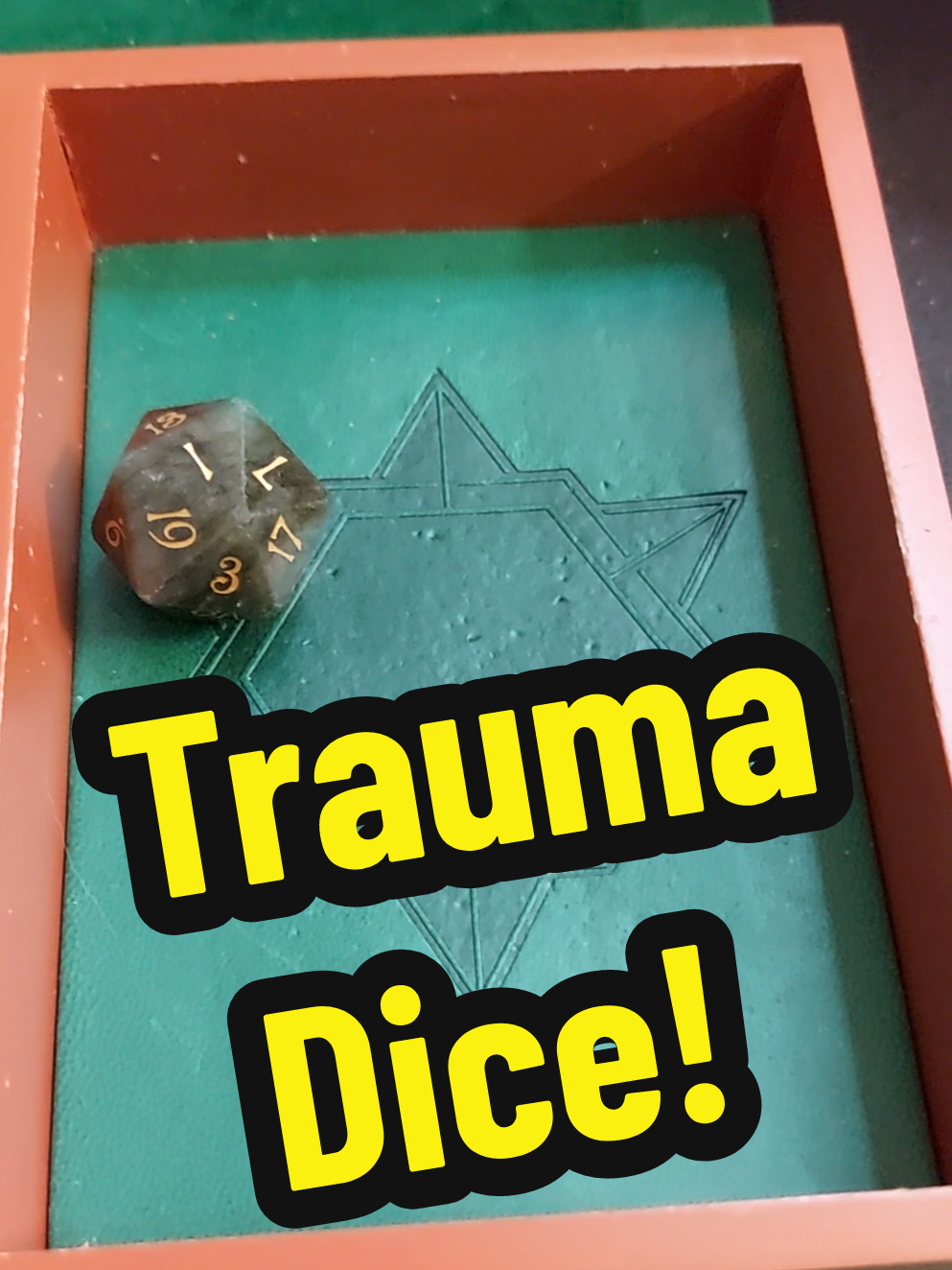 Hey @throwsoffatednd  Where do I get the emotional support dice? All of my D&D dice just give me trauma... As a Dungeon Master, I guess that's good for my players...or is it? #dndmeme #ttrpg #dungeonmaster #dndfam #dungeonsanddragons #dice 