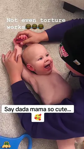 Baby says mama and dada for the first time 🥰 #baby #babylove #cutebaby #MomsofTikTok #cute #adorable #Love #fyp #foryou #viral 