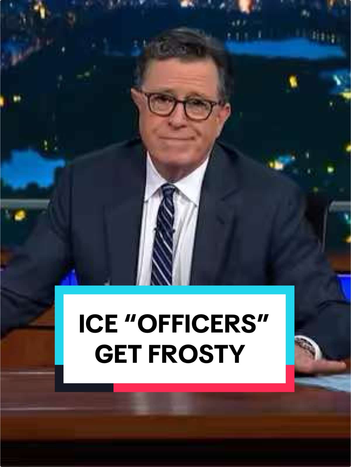 Nothing kills a hot summer vibe like a bunch of ICE “officers” abusing their powers. #StephenColbert