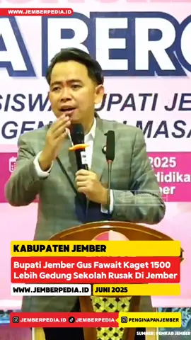 Pemerintah Kabupaten Jember menghadapi tantangan besar terkait banyaknya gedung sekolah yang mengalami kerusakan. Jumlah sekolah rusak terus bertambah, sehingga memerlukan penanganan serius dan alokasi anggaran yang signifikan dari pemerintah daerah. Bupati Jember, Muhammad Fawait, mengungkapkan bahwa lebih dari 1.500 sekolah di wilayahnya berada dalam kondisi rusak. Untuk mengatasi hal tersebut, pemerintah akan mengalokasikan dana perbaikan yang jauh lebih besar dibandingkan tahun-tahun sebelumnya. “Salah satu prioritas utama kami saat ini adalah perbaikan gedung-gedung SD dan SMP. Insyaallah, dalam lima tahun terakhir belum ada anggaran perbaikan sekolah sebesar yang kami siapkan sekarang,” ujar Fawait, yang akrab disapa Gus Fawait. Namun demikian, ia meminta masyarakat bersabar. Proses renovasi berskala besar ini tidak hanya membutuhkan anggaran besar, tapi juga waktu pelaksanaan yang tidak singkat. “Kita akan lakukan bertahap. Sekolah-sekolah rusak akan kita perbaiki satu per satu,” lanjutnya. Fawait juga menambahkan bahwa jika perbaikan belum bisa dilakukan seluruhnya menggunakan APBD murni tahun ini, maka solusinya akan dicari saat Perubahan APBD atau melalui APBD tahun 2026. “Untuk mengentaskan kemiskinan secara jangka panjang, jalur pendidikan adalah yang paling efektif. Karena itu, sektor kesehatan dan pendidikan akan menjadi fokus utama pembangunan di Jember ke depan,” tegas politisi dari Partai Gerindra tersebut. Sementara itu, Kepala Dinas Pendidikan Jember, Hadi Mulyono, menjelaskan bahwa proses perbaikan sekolah saat ini tengah berada dalam tahap harmonisasi di tingkat kementerian, guna memastikan jumlah sekolah yang akan menerima bantuan. “Kemarin kami diminta untuk harmonisasi dengan kementerian. Setelah itu, bantuan akan langsung disalurkan ke sekolah-sekolah yang telah diajukan,” jelas Hadi. Berbeda dengan tahun-tahun sebelumnya, mulai 2025 Dana Alokasi Khusus (DAK) tidak lagi melalui APBD dan Dinas Pendidikan, melainkan langsung disalurkan ke sekolah melalui skema swakelola. “Kalau sebelumnya anggaran sekitar Rp6,5 miliar, sekarang melonjak menjadi sekitar Rp46,5 miliar untuk semua jenjang,” ungkapnya. Dana tersebut akan digunakan untuk perbaikan sarana dan prasarana pendidikan dari jenjang PAUD, TK, SD hingga SMP. Berdasarkan data Dapodik, terdapat lebih dari 400 sekolah yang mengalami kerusakan berat di Jember. Hadi menegaskan bahwa bantuan renovasi hanya diberikan untuk sekolah dengan kategori rusak sedang hingga berat. Sementara untuk kerusakan ringan, sekolah dapat memperbaikinya secara mandiri menggunakan dana Bantuan Operasional Satuan Pendidikan (BOSP). Ia juga menyatakan bahwa perbaikan kemungkinan bisa dimulai sebelum perubahan APBD 2025. “Untuk infrastruktur, kami targetkan dimulai sebelum perubahan APBD. Kalau lewat dari itu, waktunya sudah tidak memungkinkan,” pungkasnya. @Gus Fawait @Pemerintah Kabupaten Jember  #sekolah #pemkabjember #bupatijember #gusfawait #jemberbarujembermaju #muhammadfawait #jember #jemberpedia #infowargajember #viral #beranda #fyp #fypシ #fouryoupage #xyzbca 