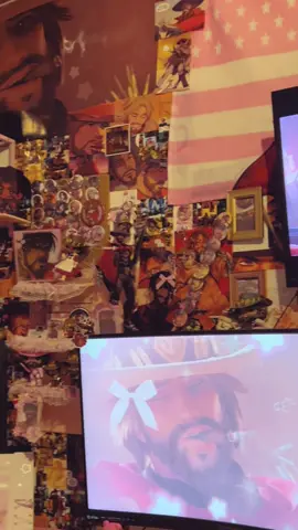 #COLECASSIDY Sorry I haven’t posted my room in so long it was so empty..  Very happy to show off my husband again🫶🏾 and to start posting since I’m mentally doing better now! 💕 Also last art and heart pin is by the goat Lydibugart!! my fav artist #COLECASSIDY #fyp #overwatch #overwatch2 #ow2 #edgyscolecassidyobsession #colecassidy 