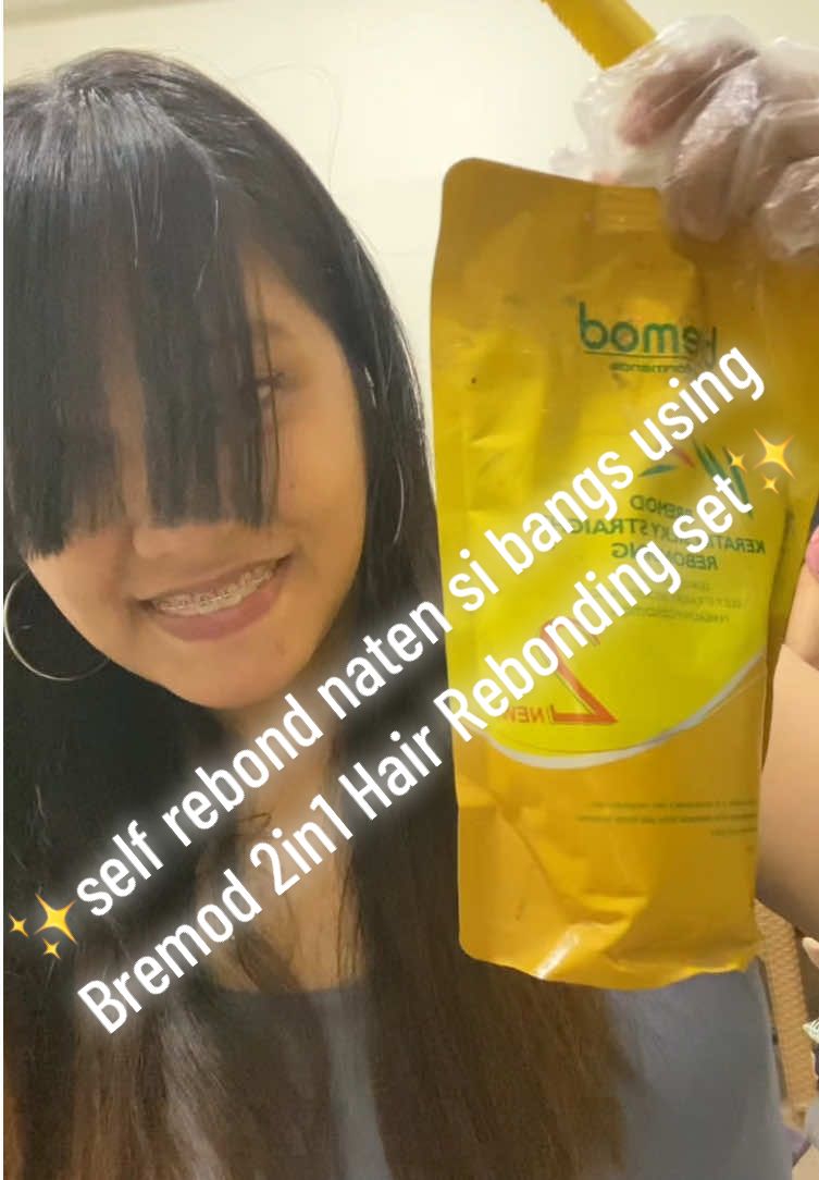 #creatorsearchinsights tara i self rebond naten tong bangs kong makalat using bremod 2in1 hair rebonding set #bremod #hairrebonding #diyrebond #bremod2in1hairrebondingset #fyp 